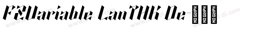 FZVariable LanTHK De字体转换